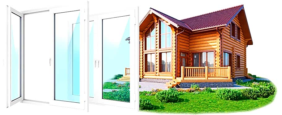 Пластиковые (ПВХ) окна для дачных домов недорого
